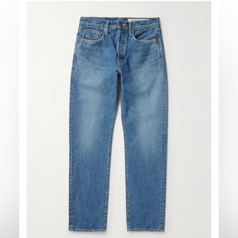 Kapital Monkey Cisco Straight-leg distressed Jeans, size 28